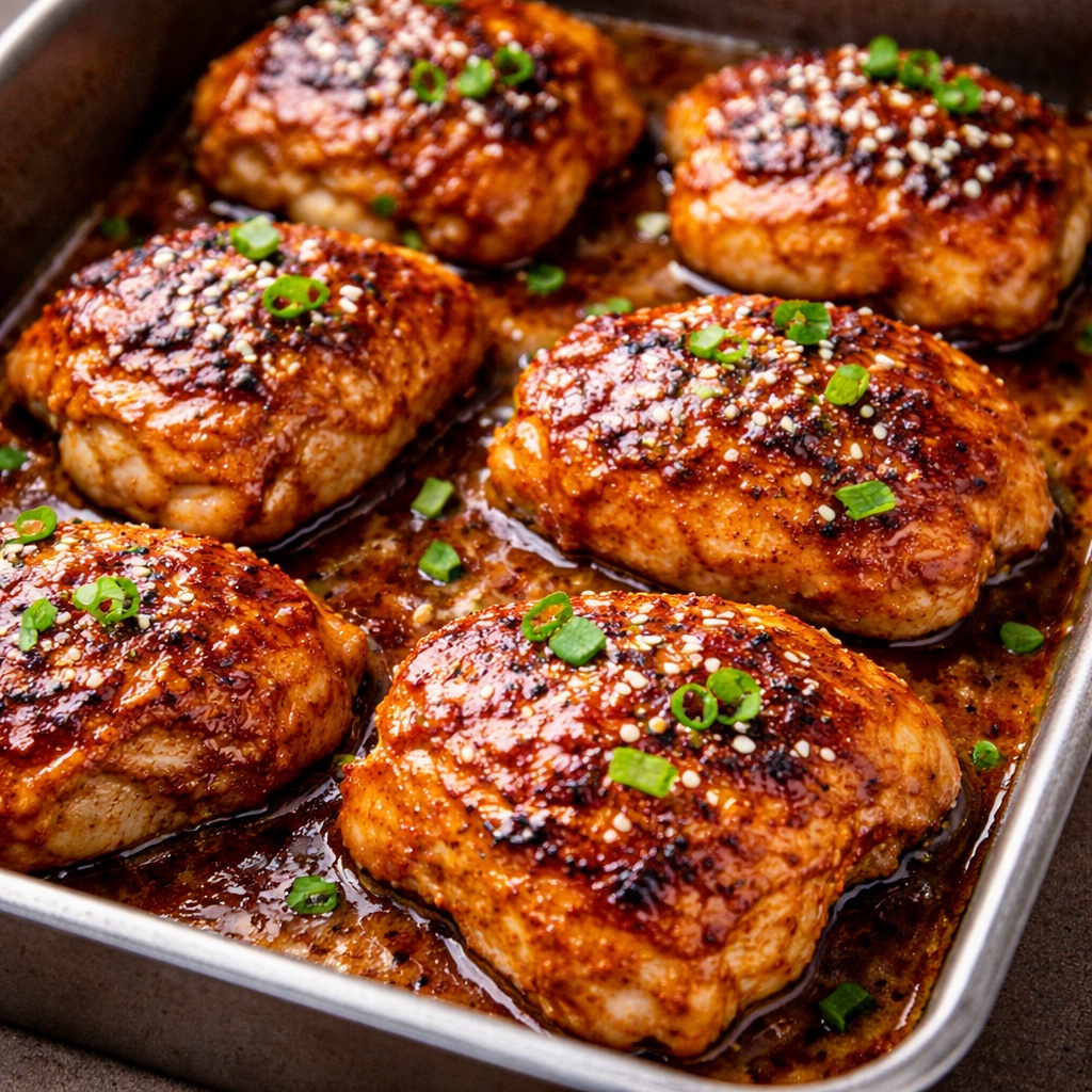 easy sweet and spicy baked chicken recipe
